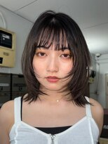 ノイ(noi)&nbsp;顔周りレイヤーカットくびれヘアミルクティーベージュカラー
