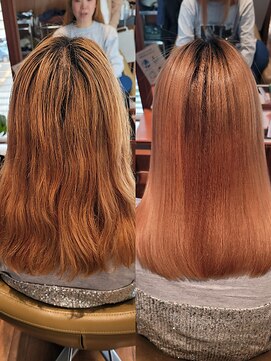 カノアレア by TJ天気予報(Kanoalea) 【ビフォーアフター】髪質改善/高濃度水素ストレート/艶髪カラー