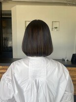 ヴァン カウンシル 王子(VAN COUNCIL)&nbsp;大人の雰囲気前上がり丸みボブ ハイライト艶髪