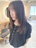 レイヤーカット　顔周りレイヤー　ブリーチなし　横浜
