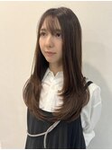 レイヤーカット/顔まわりカット/韓国ヘア/くびれヘア