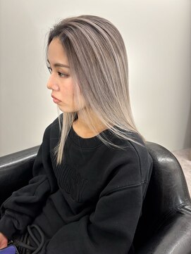 ポノ(po_no) シャドールーツデザインカラーバレイヤージュハイライト