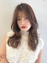 ヘアラウンジ ビーチ 青山 外苑前(hair lounge BEACH) ブリーチなし柔らかマロンベージュロングレイヤーくびれヘア