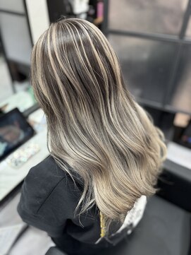 ラムシェール(LamChele) 【lamchele】ホワイトミルクティーグレージュ×バレイヤージュ