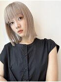 ボブ　ハイトーン　ケアブリーチ　ダブルカラー　横浜