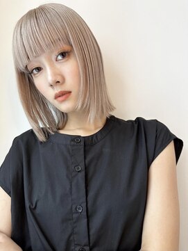 テトラ バイ ネオリーブ 横浜西口店(tetra by neolive) ボブ ハイトーン ケアブリーチ ダブルカラー 横浜