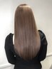 【潤艶】カット＋ナチュラルストレート（アイロン無し）＋ベースTr/￥12200