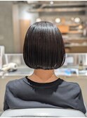 秋冬トレンド!10代20代かわいい切りっぱなしボブ