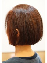 シャイニーソルン ワンレンボブにすそ回りはインナーカットで快適足しました♪