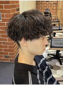 秋冬に合う波巻きパーマ/MEN'S HAIR