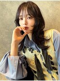 MINX宇都　ミディアムロングハイレイヤー ココアブラウン
