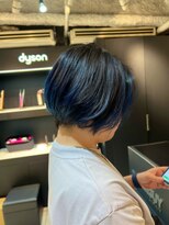 トニーアンドガイ 青山表参道店(TONI&GUY)&nbsp;【川原】地毛デザインカラー.ブルーインナーカラー【ブリーチ】