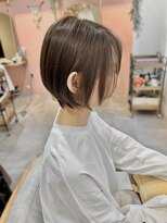 アットティー 金沢八景(at tee...)&nbsp;絶壁解消丸みショート×オリーブグレージュ