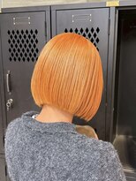 ヲタク(wotaku.)&nbsp;オレンジカラーオレンジヘア暖色カラーダブルカラーケアブリーチ