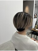 海外ガール風バレイヤージュカラーとハンサムショート◎
