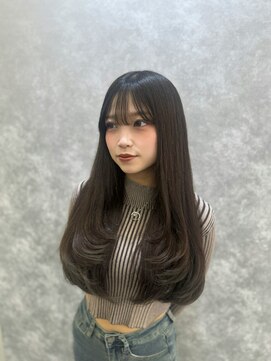 アッシュ 洋光台店(Ash) レイヤーカット/ワンカールレイヤー/オリーブグレージュ