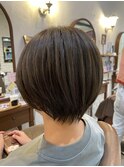 大人丸みショートボブ