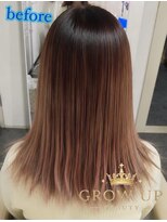 グロウアップビューティー(GLOW UP BEAUTY) シールエクステ80枚/ロングヘアー/インナーメッシュ/ピンク