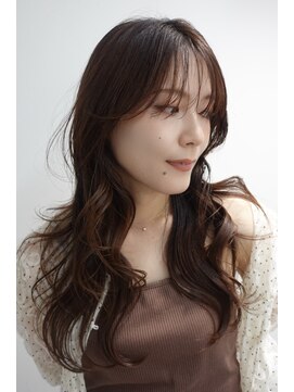 ワンズ リー 上大岡店(One's ly) ミディアムヘア髪質改善レイヤーカットハッシュカットグレージュ