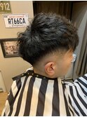 キムタク風パーマスキンフェード仕上