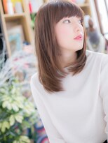 カバーヘア ブリス 上尾西口店(COVER HAIR bliss)&nbsp;■小顔ｘ斜めバングのウルツヤストレート8-15★上尾10代20代30代