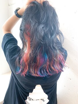 ヘアーワークス ヘルム 渋谷店(HAIR WORKS HELM) [HELM渋谷]レインボーカラー
