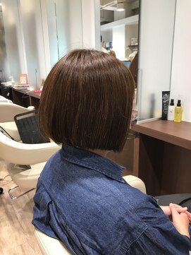 リプルヘアー ウエスト(ripple hair west) ボブ×ブラウン