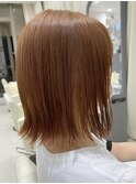 外ハネボブ　ベージュカラー　20代