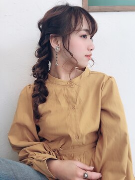 ココヘアー(coco-hair) 【coco-hair南浦和】透け感グレイベージュでゆるヘアセット