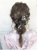 20代,30代,40代似合う小顔ヘアアレンジ/二次会ブライダル花嫁