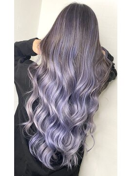 ユートピア(U topia) バレイヤージュ/パープルカラー/ハイライト