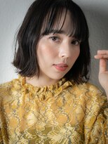 カバーヘア ブリス 戸田公園西口店(COVER HAIR bliss)&nbsp;黒髪アッシュブラック外ハネボブウルフw戸田公園20代30代40代