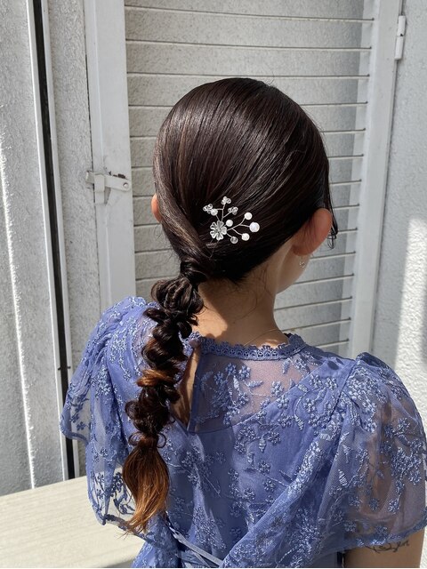 結婚式hairset