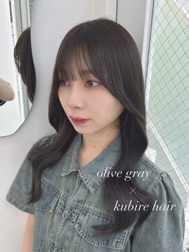 アイシー 表参道(ICY) 大人可愛いくびれヘア透明感オリーブグレー　＊RINA