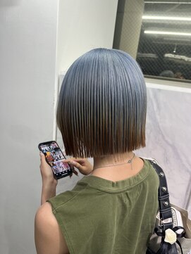 グロウ 渋谷(grow) デザインカラー ハイトーンボブ