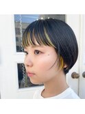 グレージュアッシュグレージュショートカットミニウルフ