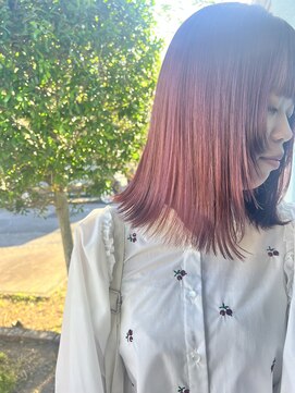 アイディー  高知(id) -高知 id-【白髪ぼかし】顔まわりレイヤー＋姫カット