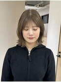 【ami】ボブ/切りっぱなしボブ/ミディアム/ベージュ/四条/河原町