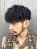 メンズカット+波巻きスパイラルパーマ ￥14000 #大分駅#波巻きパーマ#眉毛