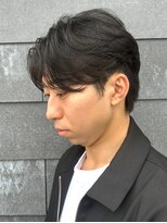 ヒュイル バイ ニアウ(Hwyl by Niau) メンズマッシュセンターパートスパイラルパーマニュアンスパーマ