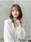 デザインカラー/レイヤーカット/ウェットヘア/オリーブベージュ