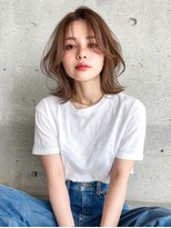 ライリー(riley) rileyワンカール外はねミディアムレイヤー