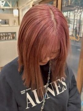 ガレットウメダ(GALETTE UMEDA) #切りっぱなしボブ　#ピンクベージュ