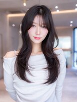 ハバナ 新宿(HAVANA)&nbsp;韓国風レイヤーカットブリーチなし透明感カラー髪質改善カラー