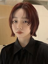 ケイトテイラー(KATETAYLOR) ミニボブフェイスレイヤーワインレッド