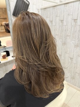 ハイライト/グレージュ/ベージュ/ブロンド/ダブルカラー