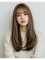 レス(Les.)&nbsp;大人ロング☆チャレンジしやすい顔まわりローレイヤー
