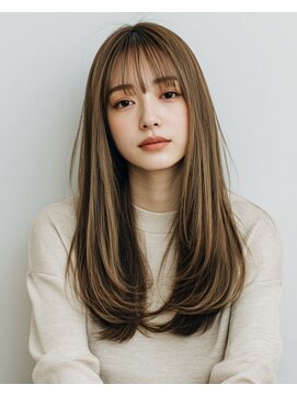 大人ロング☆チャレンジしやすい顔まわりローレイヤー