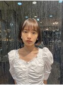 冬こそ透明感たっぷりカラー/似合わせ大人ボブ