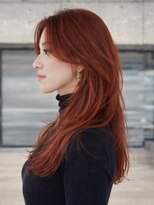 シオン(shion) 顔周りレイヤーロング韓国ヘアイメチェン_ba583752